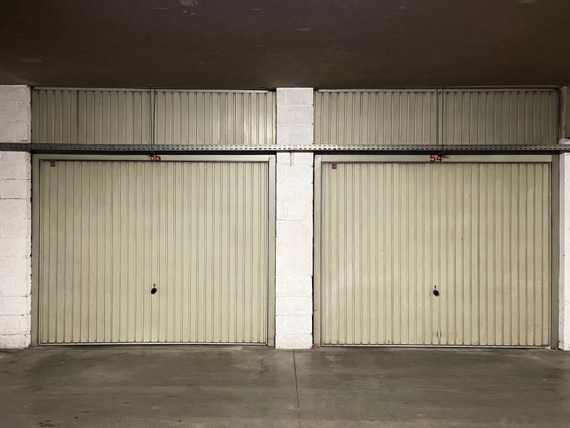Closed garage doors